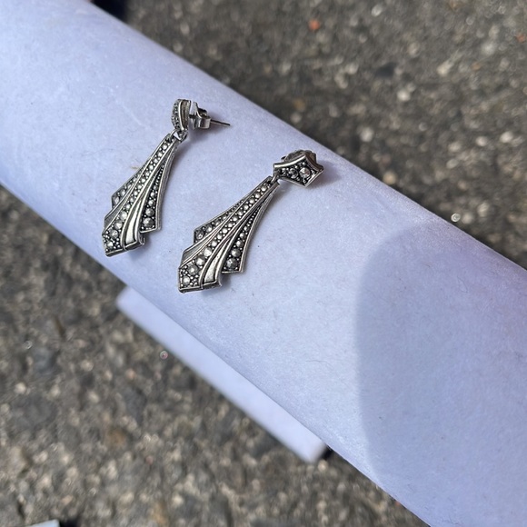 80s vintage dangle earrings Avon - Picture 5 of 6